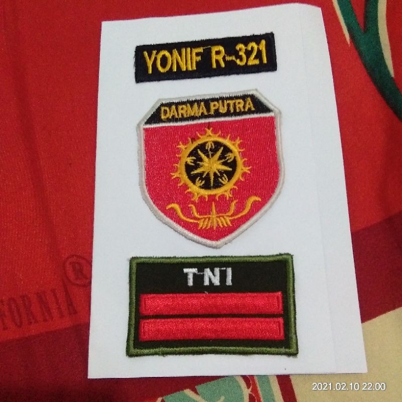 atribut bripet pdh tni ad