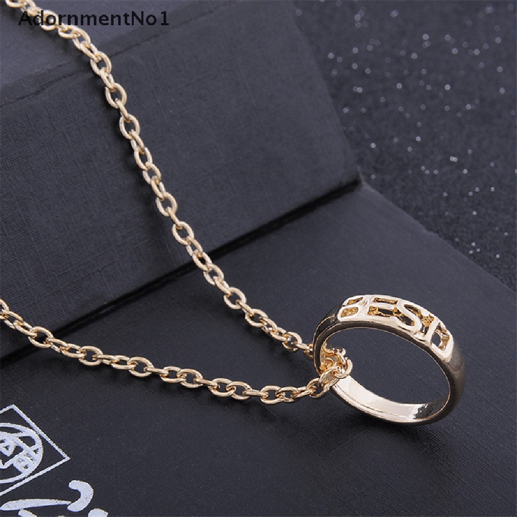 [AdornmentNo1] 3PCS Chic Best Friend Forever Ring Pendant Necklace Friendship Letters Necklace [new]