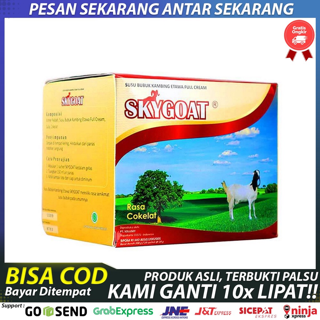 

Susu SkyGoat Bubuk Full Cream Rasa Original - Susu kambing Etawa - Susu Pelancar Pencernaan - Susu Obat Alergi Pada Kulit - Susu Peningkat Stamina Tubuh