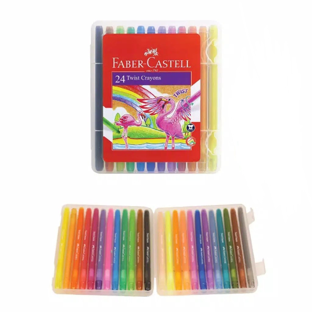 

tyvf Twist Crayon 24 Warna / Crayon Putar 24 Warna Faber Castell