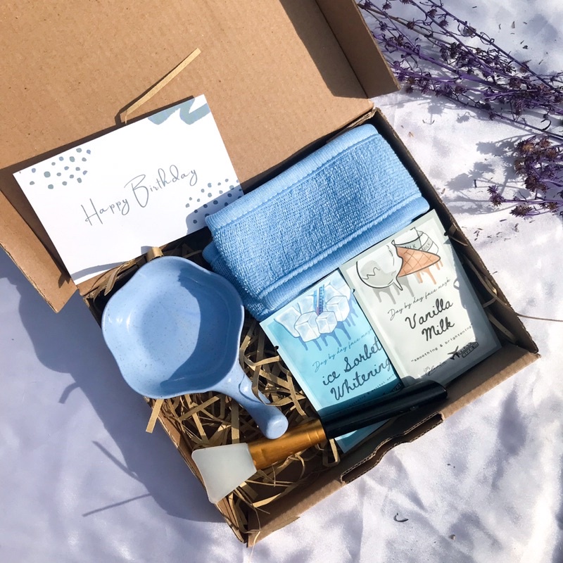 HAMPERS MANGKOK MASKER MINI BENTUK BUNGA [KDW127] KADO CEWEK / KADO PACAR / KADO WISUDA / GRADUATION / HAMPERS MASKER