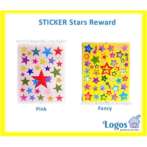  Stiker  Star Sticker reward  anak potty train chart Alat 