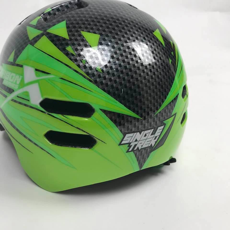 Helm Sepeda Singletrek1 CityBike Teringan no.1 di Dunia HBR CRBN GREEN