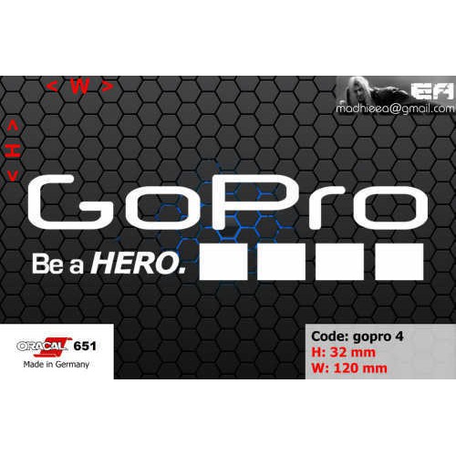 ea cutting sticker / decal    Code: gopro 4    ( sponsor logo )