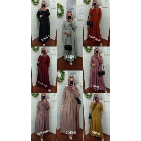 GAMIS MUSLIM SHAKILA PREMIUM SIMPLE ADEM