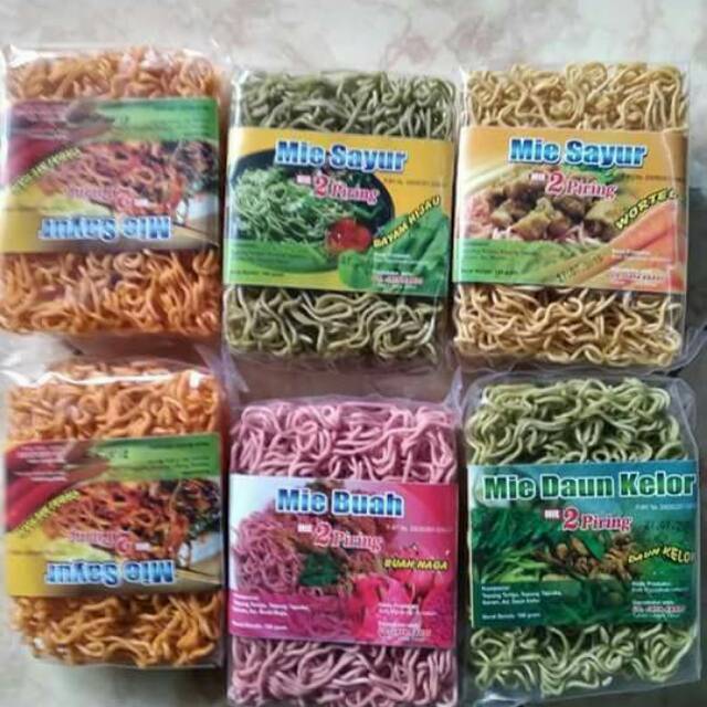 

Mie sayur dan buah