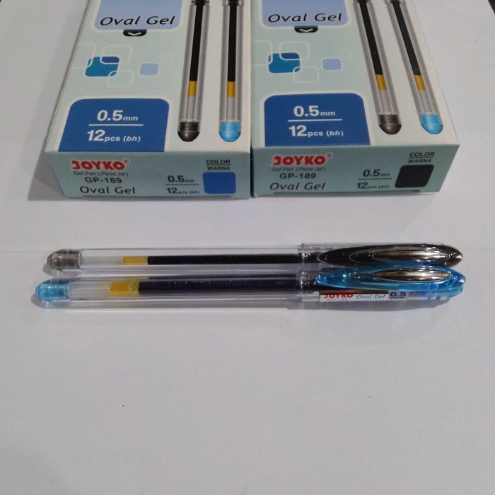 

Murah Pulpen / Gel Pen / Pena Joyko Gp189 / Oval Gel / 0.5 Mm / 1 Box 12 Pcs Bergaransi