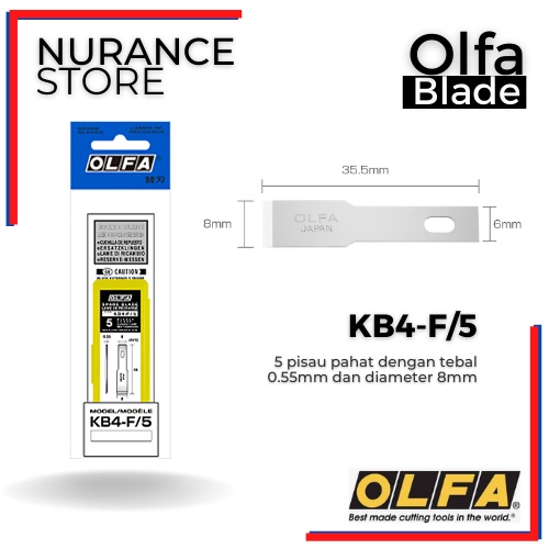 

REFILL BLADE OLFA KB4-F/5 UNTUK CUTTER OLFA AK-4