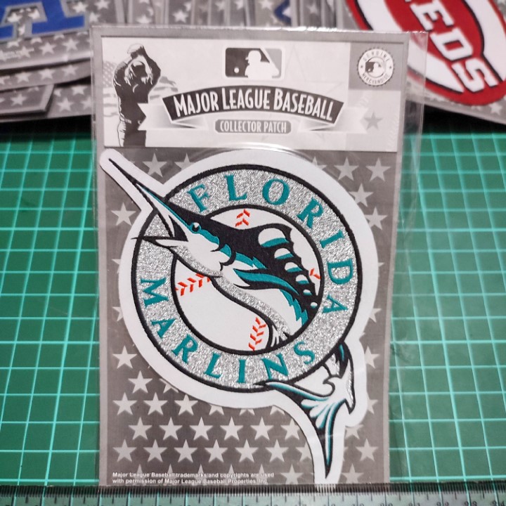 MLB original team logo woven patch Florida Marlins