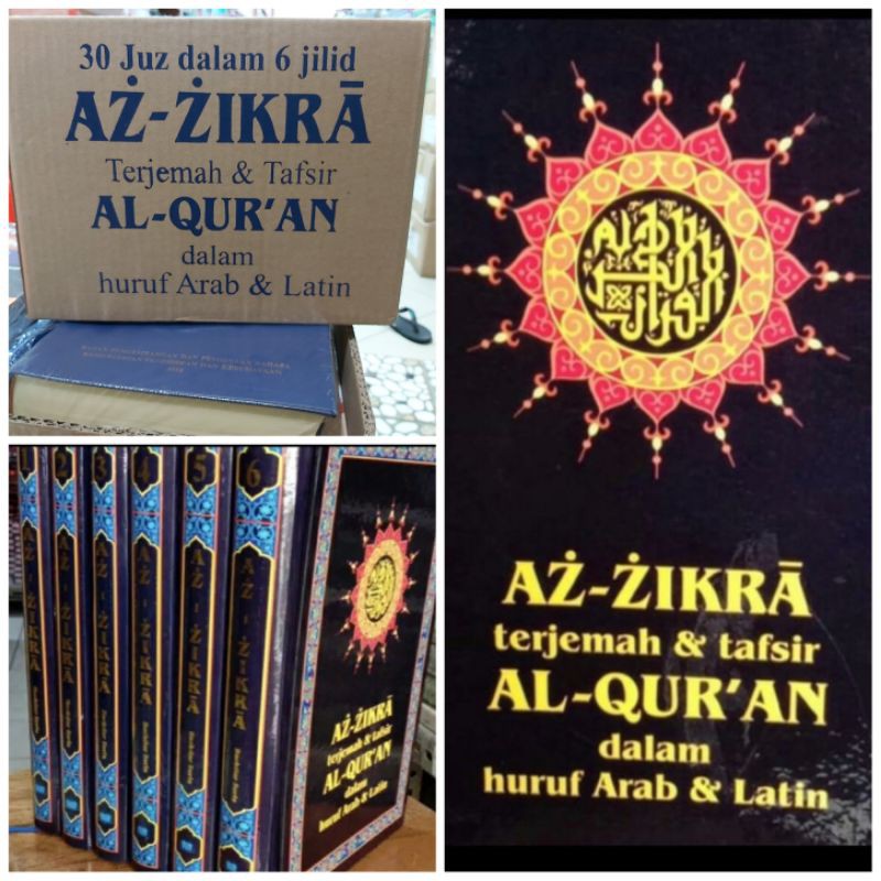 AZ ZIKRA (Terjemah dan Tafsir Al Qur'an Arab dan Latin) 6 jld
