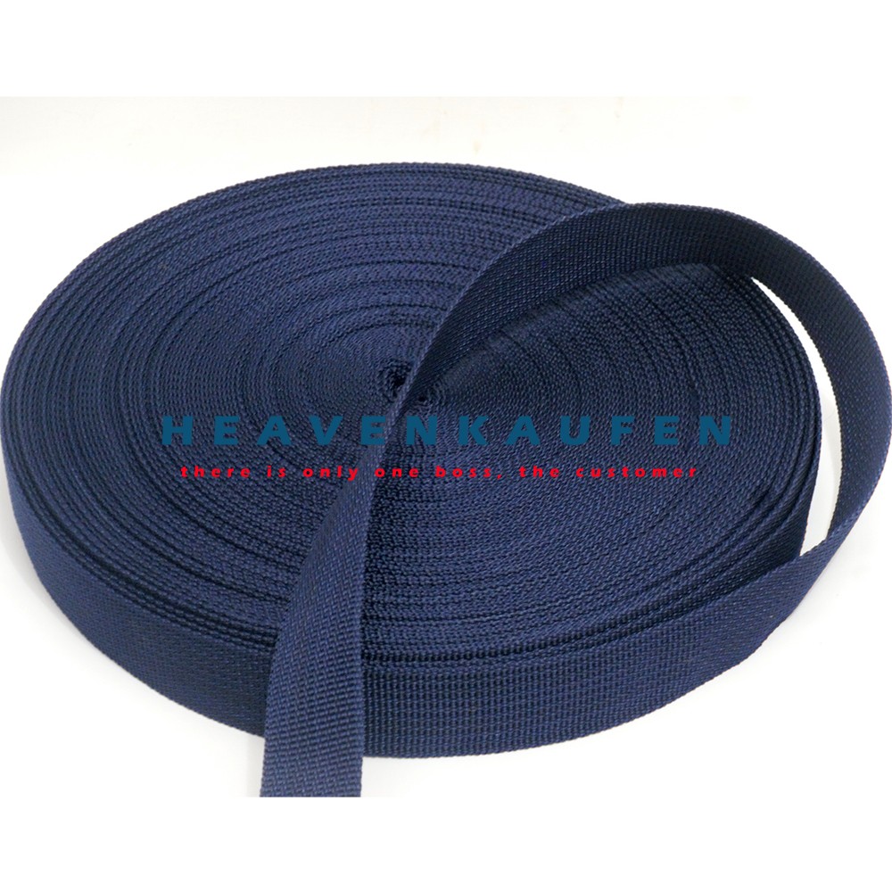 Webbing Lebar 2,5 cm Biru Donker