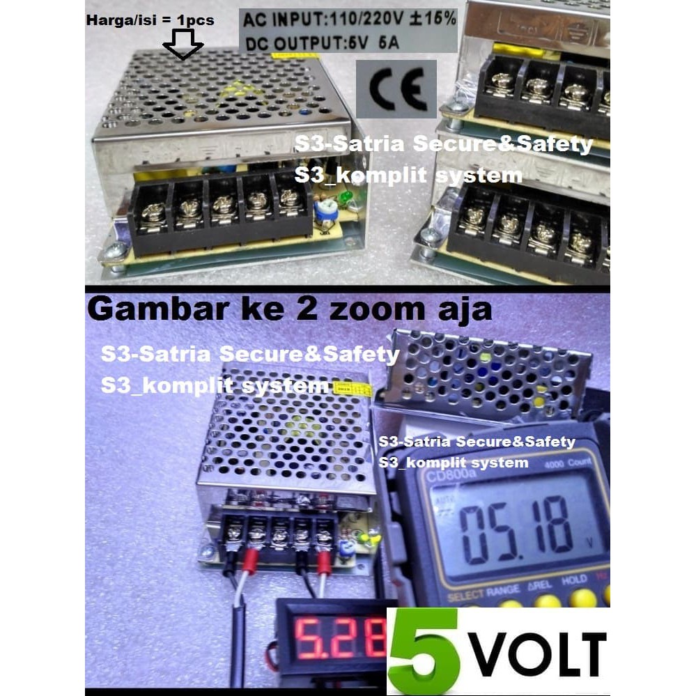 Power supply 5V 4a gunakan Power supply switching 5v 5a