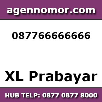 kartu perdana Xl Nomor cantik 0877 6666 6666