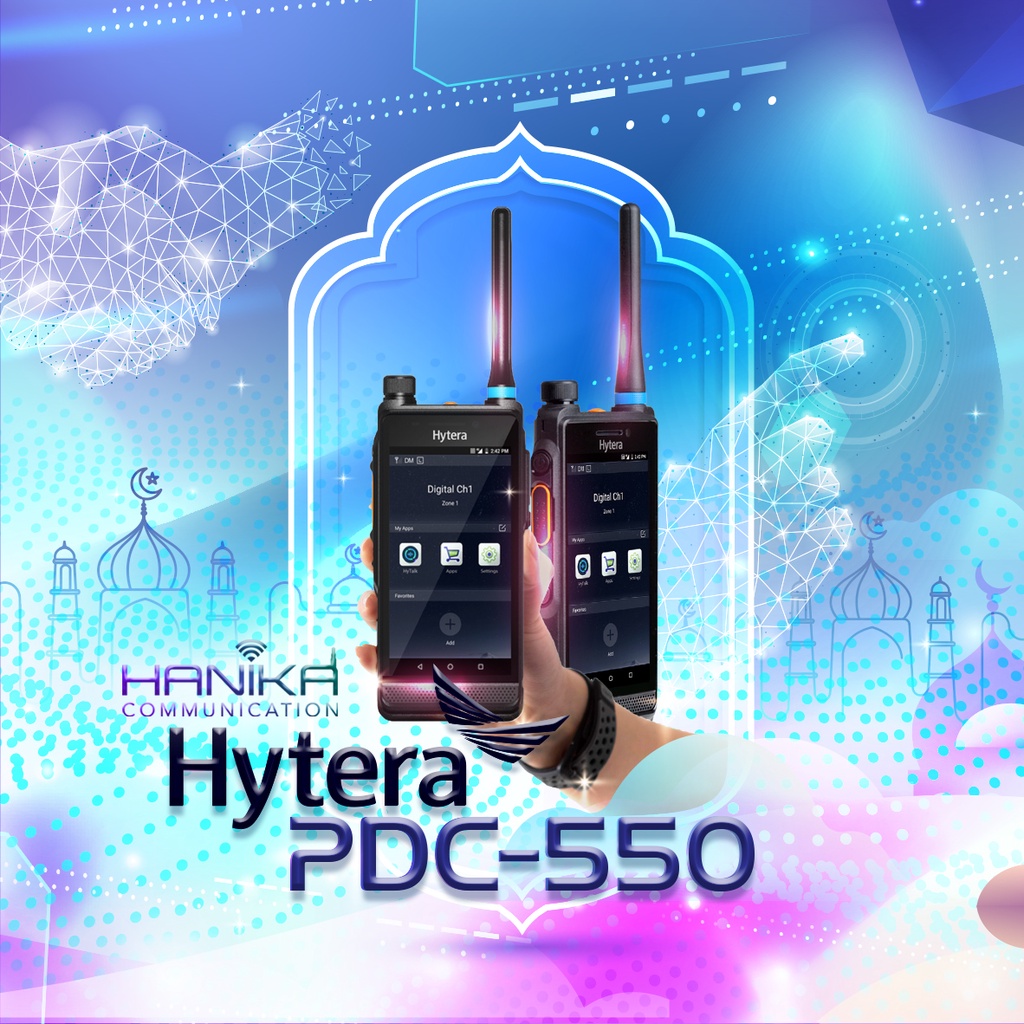 Hytera PDC550 HT DMR Analog UHF POC Radio 4G LTE Wifi GPS Touch IP68