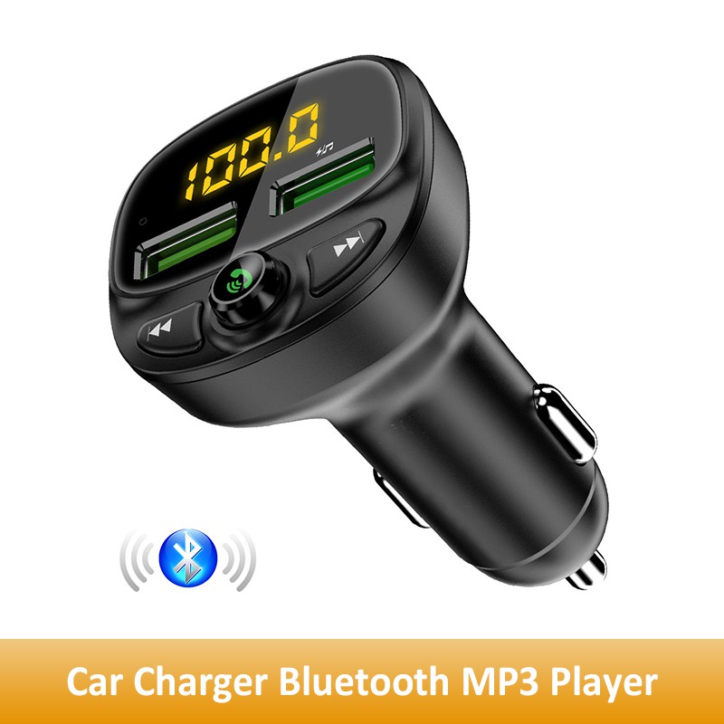 

Mobeo Car Charger Bluetooth MP3 Player Micro SD FM Radio Colokan Adaptor Charger Mobil Model HY-87