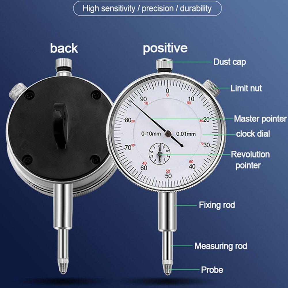 Solighter Indikator Presisi Alat Ukur Akurasi Woodworking Dial Gauge