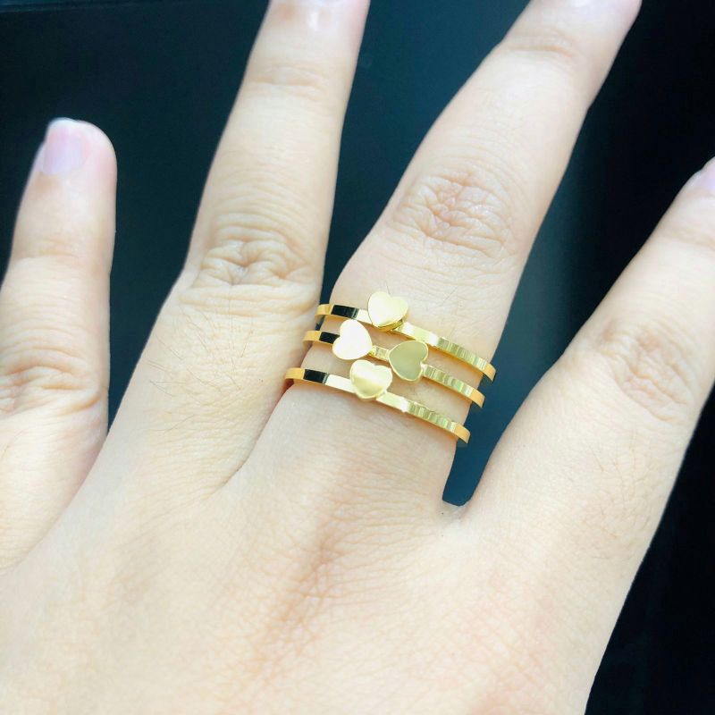 Cincin Wanita Korea Branded Anti Karat New Fashion