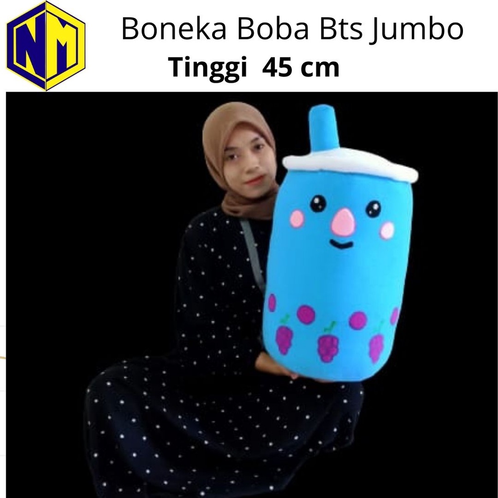 Boneka Boba BTS Jumbo Bantal Boba Besar label SNI Original murah bgt