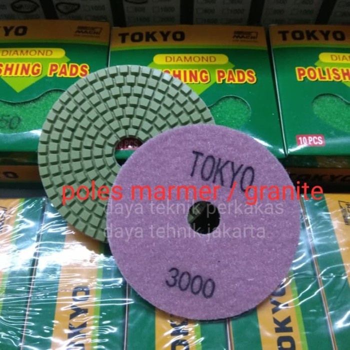 polishing pad #3000 - diamond pad poles marmer - pad poles granite dtp