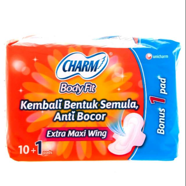  Charm  Body Fit Extra Maxi Wing 23 cm 10 Pads Shopee 