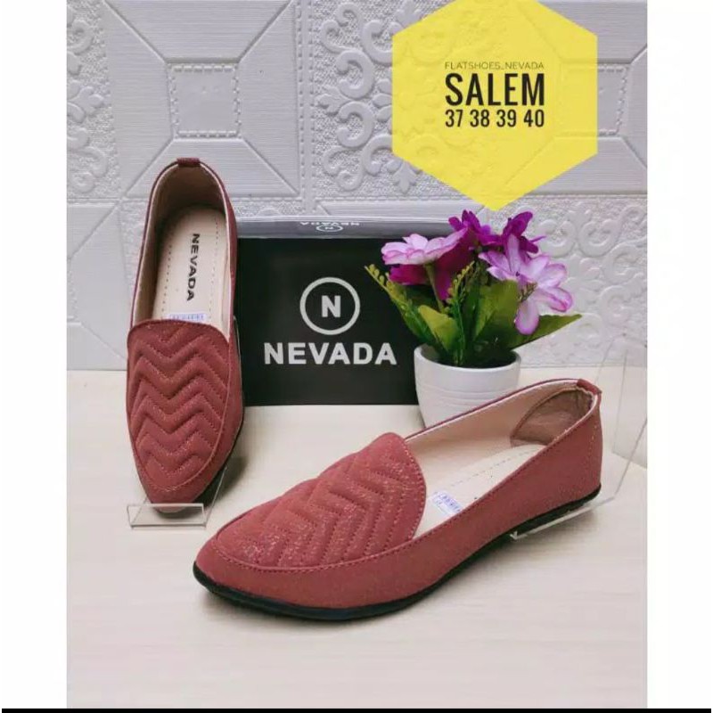 Sepatu Flat NEVADA 02 | Sepatu kerja wanita flatshoes cewek casual Branded (F02)