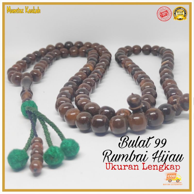 Tasbih kokka kaukah 99 original rumbai hijau original kauka kaokah kaoka koka