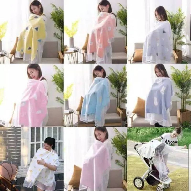 OhbabysalesJakarta APRON MENYUSUI + KAIN PENUTUP STROLLER