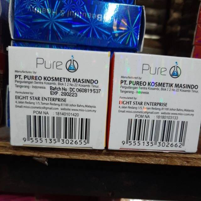 PAKET CREAM DR PURE SIANG DAN MALAM BPOM