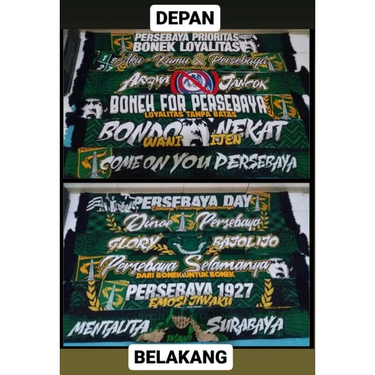 Syal/Scraft BONEK PERSEBAYA (Rajut spesial)-Gambar 1