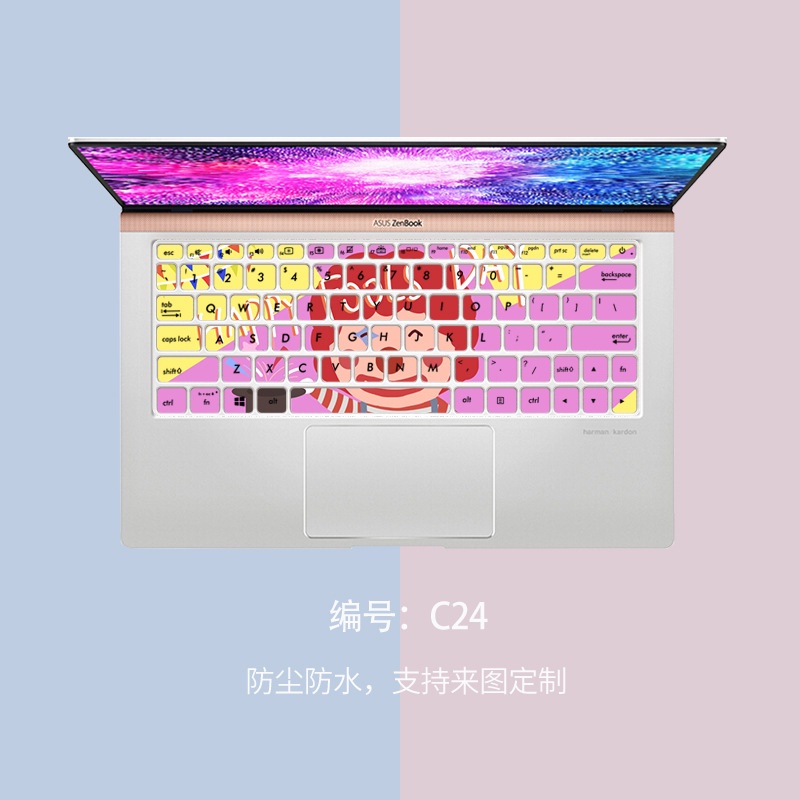 Film Pelindung Keyboard Motif Kartun Bunga Untuk ASUS Inspiron U2 U3300 Deluxe13 &quot;U3300 ZenBook 13 (UX333)