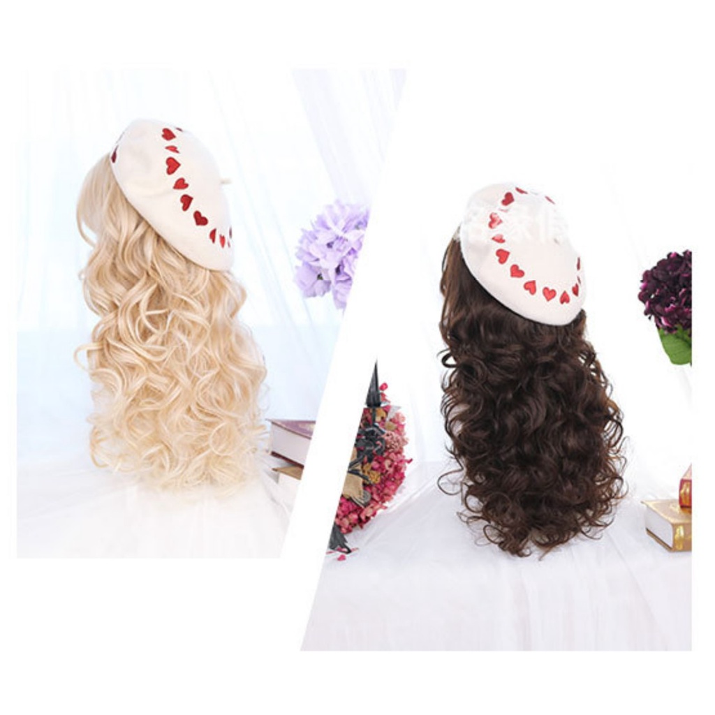 WDA-29 wig daily jepang korea kpop panjang mermaid curly natural rambut palsu