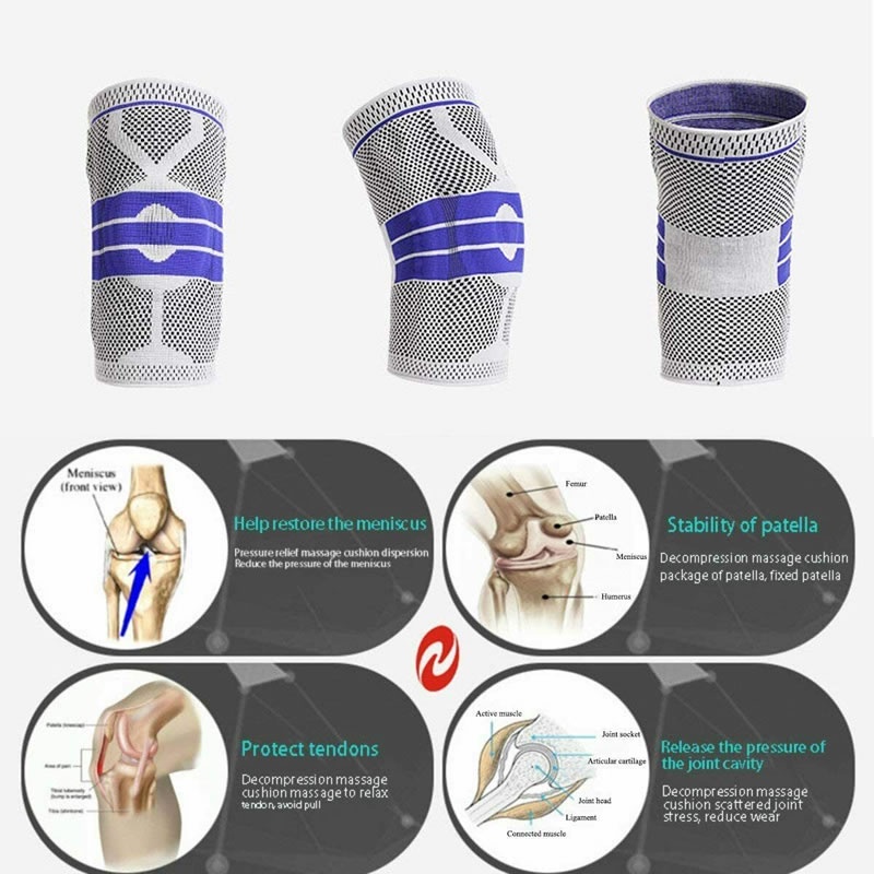 Knee Support With Spring Gel Pad Deker Penyangga Lutut Decker Olahraga