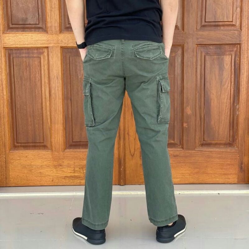 Celana Cargo Pants Old Navy Untuk Pria Straight Lived In Built In Flex Cargo Original Branded