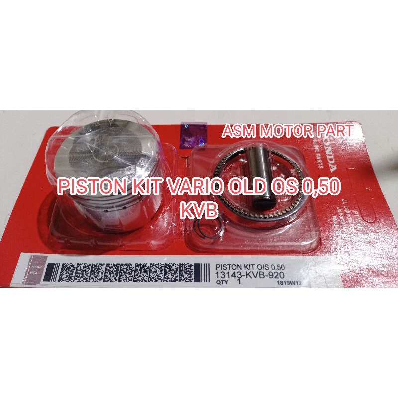 PISTON KIT VARIO 110 OLD KARBU OVERSIZE O,50 SEHER VARIO KARBU OS 0,50 KVB