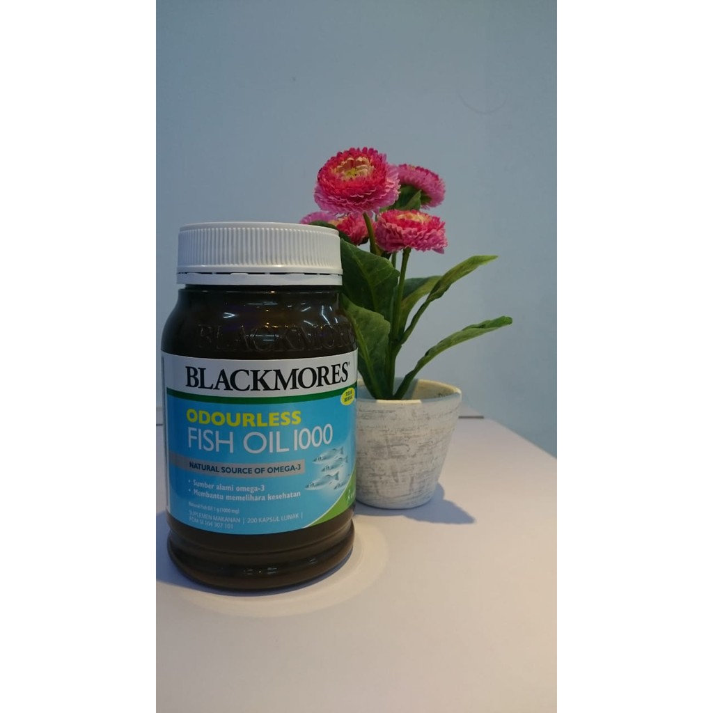 BLACKMORES ODOURLESS FISH OIL 1000 @200 / MINYAK IKAN