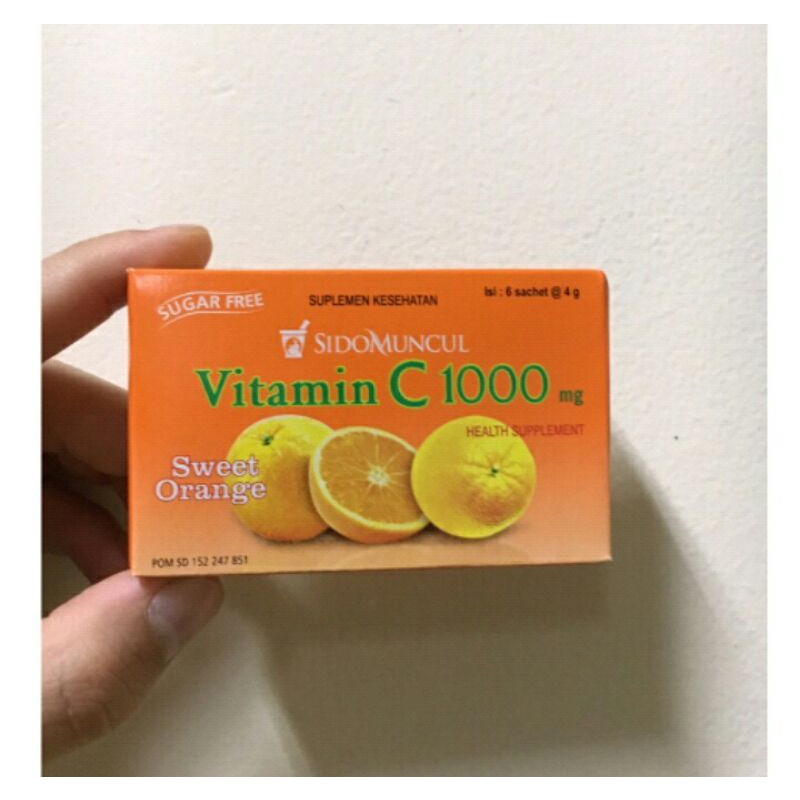 Vitamin C 1000 SidoMuncul Rasa Jeruk Lemon