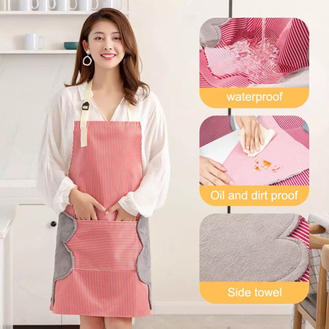 [ OBJ ] Celemek Masak Apron Waterproof