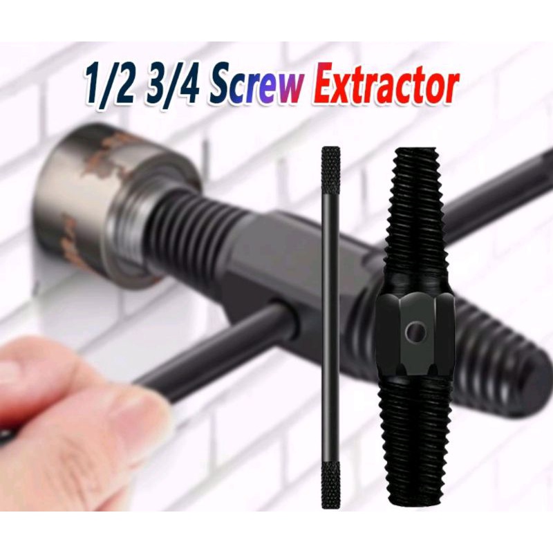 ALAT PEMBUKA BAUT KRAN AIR YANG PATAH / EXTRACTOR  1/2&quot; &amp; 3/4&quot;