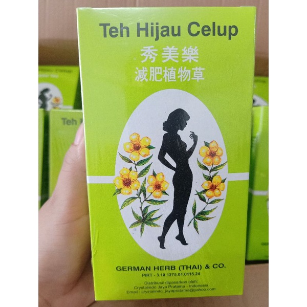 Teh hijau celup ( Slimming German Herb Thai ) isi 50 teabags