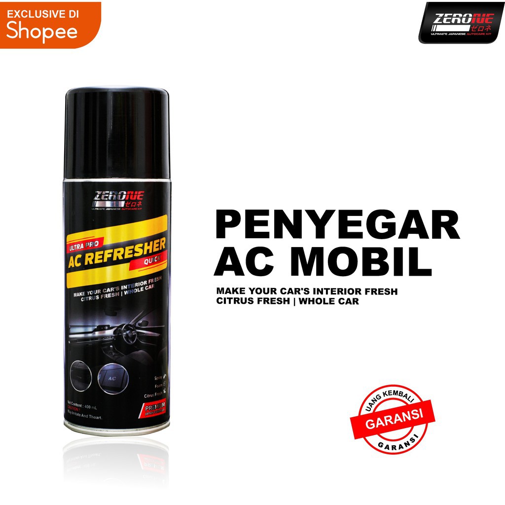 PAKET ZERONE AC REFRESHER MOBIL AC Cleaner Mobil Zerone Japan ac refresher mobil pembersih ac mobil