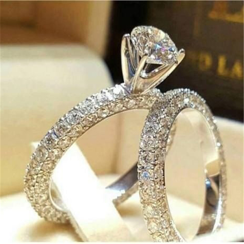 Cincin Berlian Kreatif Bahan Sterling Silver 925 Untuk Wanita