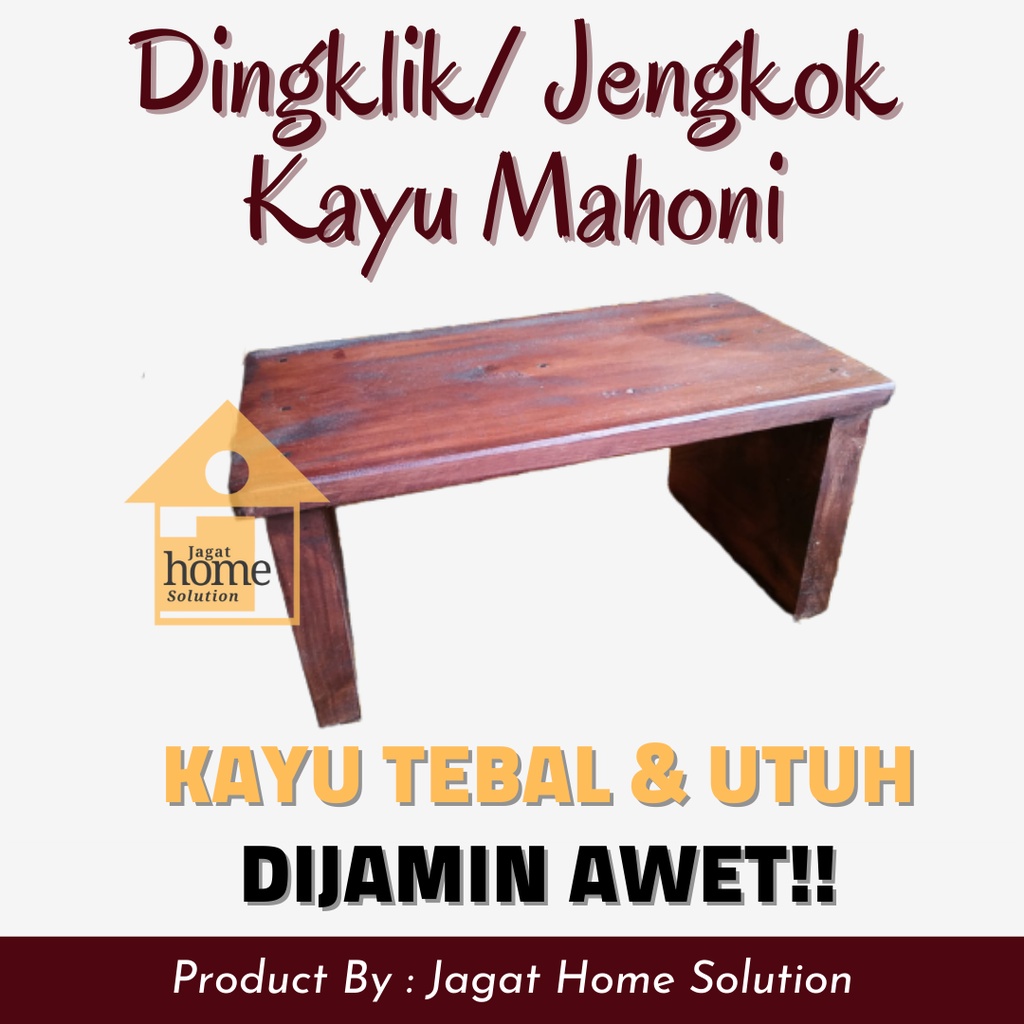 Dingklik Kayu Kursi Jongkok Jengkok Kayu Besar Jongkok Kayu Dingklik Kayu Bangku Kayu Jengkok Kayu M