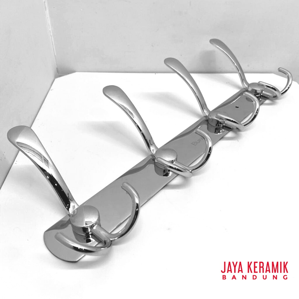 BUFALO GANTUNGAN HANDUK STAINLESS KAPSTOK 4 KAITAN