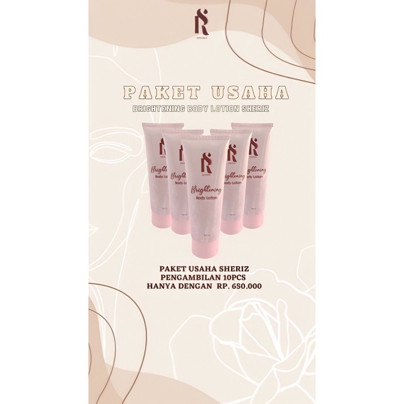 Paket Usaha Brightening Body Lotion by SHERIZ