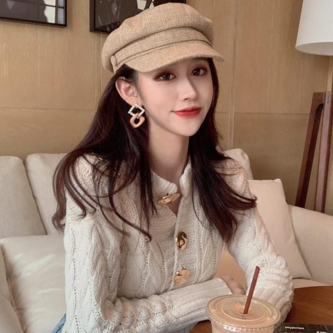 Retro debutante pendek rajutan cardigan musim gugur dan musim dingin Baru selebriti Internet pelangsing sweater mantel Korea gaya wanita top