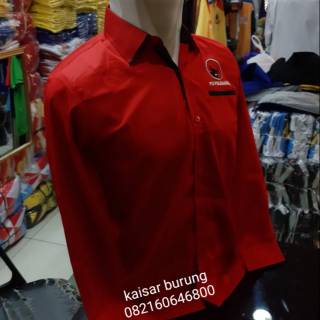  Baju  Kemeja Lengan Panjang Partai PDI  Terbaru  2022 2022 