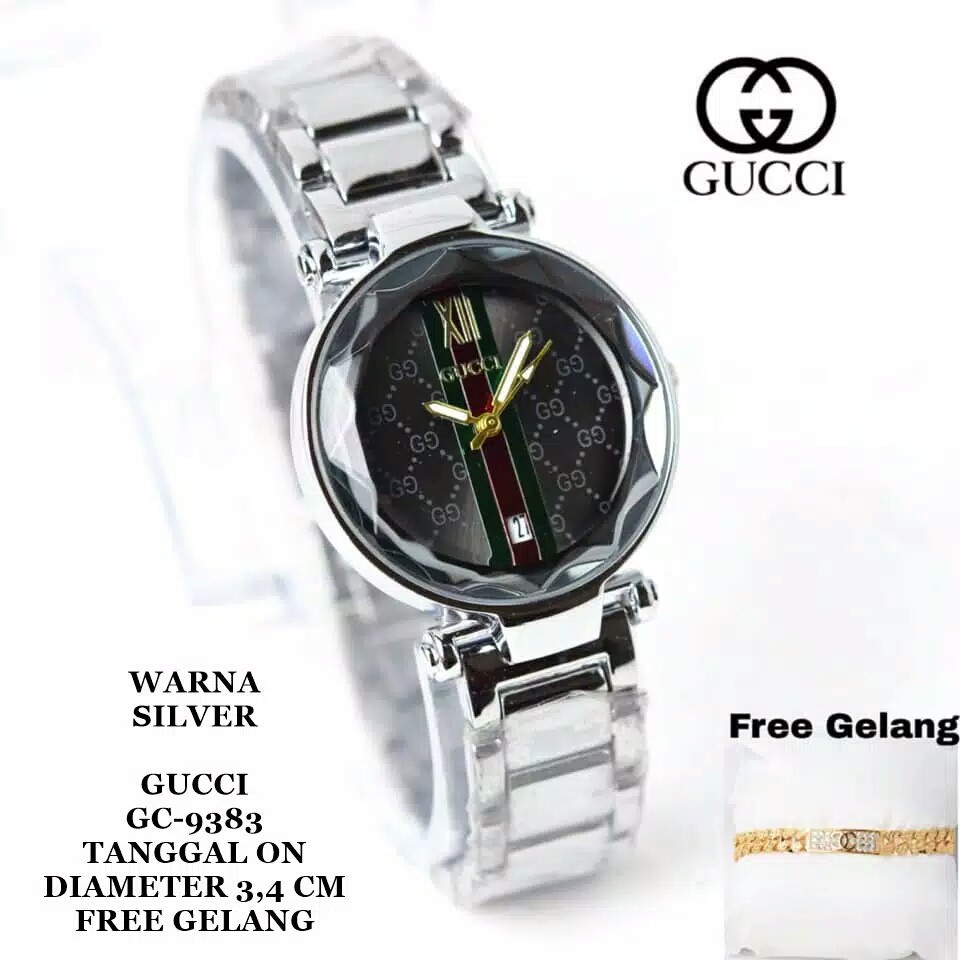 jam tangan wanita GC E9383 GUCCI FREE GELANG