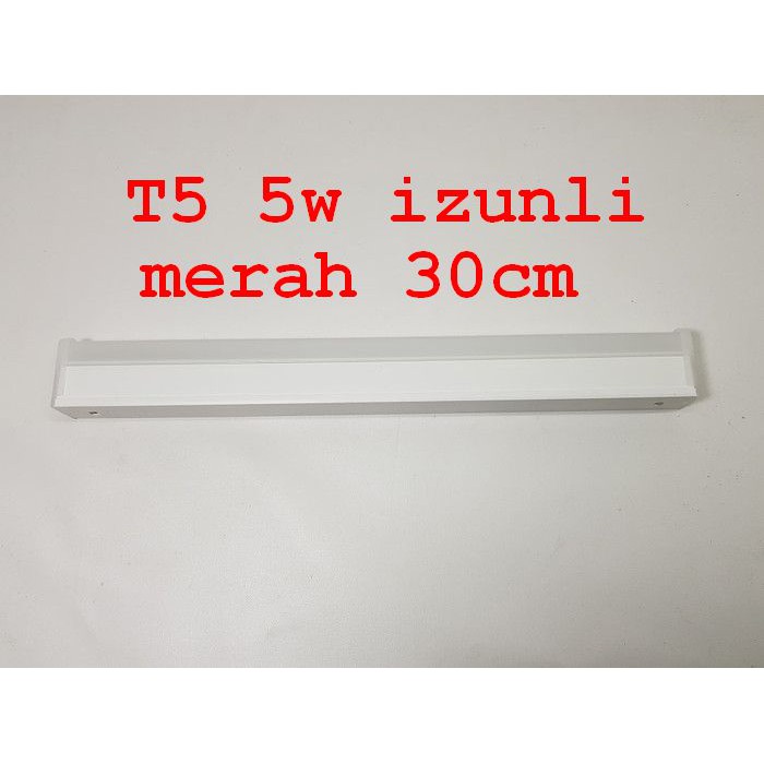 Lampu T5 led 5w merah 30cm izunli