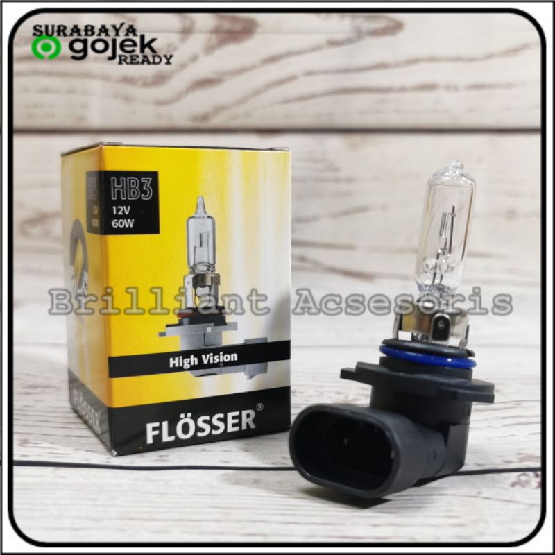 Lampu Mobil Bohlam Halogen - HB3 dan HB4 - FLOSSER Original 12v