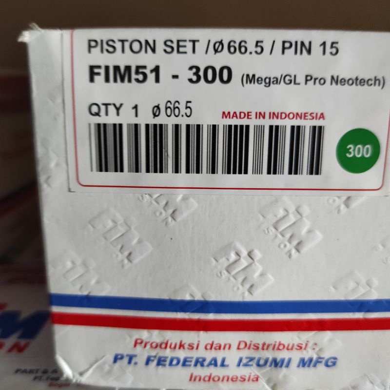 Piston Kit FIM FIM51 Megapro GLPRO-os.300 (66.5)